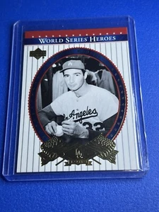 2002 Upper Deck World Series Heroes #30 Sandy Koufax Dodgers - Bild 1 von 3