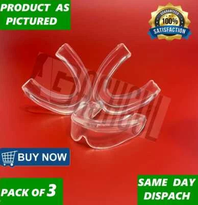 ASHGUL 3PCS STRESS GUARD Mouth Teeth Tooth Grinding Clenching Bruxism Night Sleep Guard