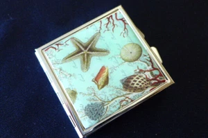 Fashionable Sewing Kit Case...Seashells...trendy...one of a kind! - Picture 1 of 2