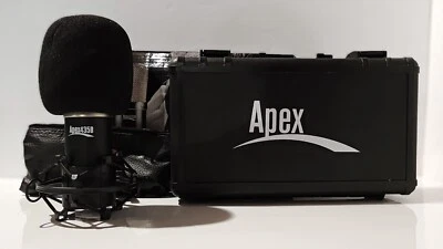 Apex 435B Compact Studio Condenser Mic Phantom Powered Cardioid Microphone Set - Image 1 of 4