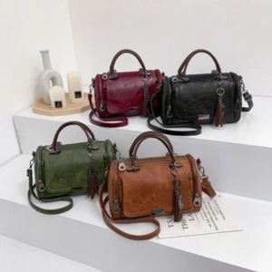 Women Faux Leather Shoulder Bag Tote Purse Handbags Messenger Crossbody Satchel - Picture 1 of 12