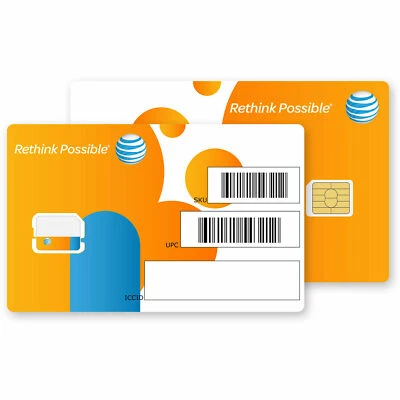 ATT NANO SIM CARD 4FF NEW GOOD FOR ACTIVATION ALL ATT SERVICES - Image 1 of 4