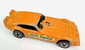Hot Wheels Redline 1975 Vega Bomb Flying Colors Orange Enamel Dragster - Picture 1 of 7