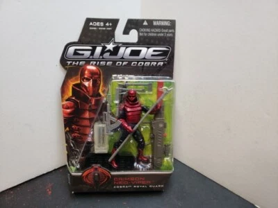 Figura 2009 GI Joe The Rise of Cobra Crimson Neo-Viper Royal Guard 3,75" Foto 1 de 3
