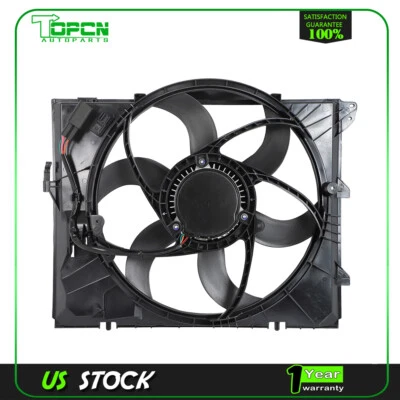 Electric Radiator Fan Assembly Fits 2007-2013 BMW 328I  2007-2008 BMW 328XI - Image 1 of 4