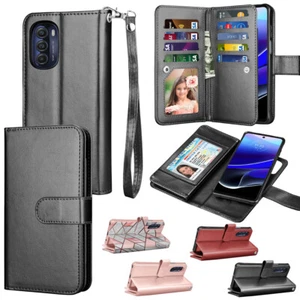 For Motorola Moto G Stylus 5G 2023/2022 Luxury Leather Flip Case Wallet Cover - Picture 1 of 31