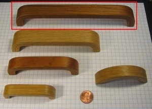 FORMEN + OBERFLÄCHEN #HC314 LAMINIERTES TEAKHOLZ SCHRANK/SCHUBLADENZUG, 7-1/2" MITTE - Bild 1 von 2