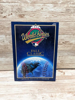 1992 MLB World Series Fall Classic Official Souvenir Program Blue Jays/Braves - Image 1 of 3