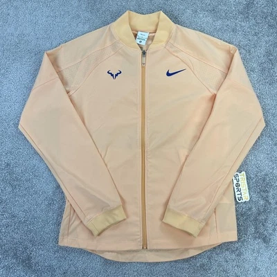 Chaqueta Nike Rafa Para Hombre Mediana Melocotón Dri-FIT DV2885-777 Tenis Cremallera Completa Elastizada Foto 1 de 4