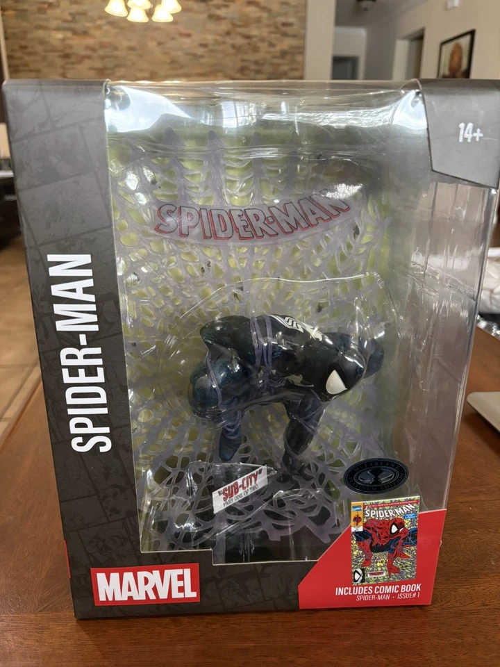 Figura McFarlane Toys Spider-Man Traje Negro Platino Nueva Foto 1 de 1