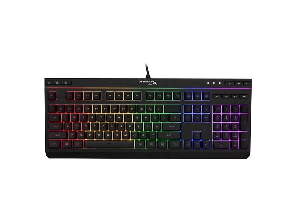 HyperX Alloy Core RGB - Membrane Gaming Keyboard, Comfortable Quiet Silent Keys - Image 1 of 4