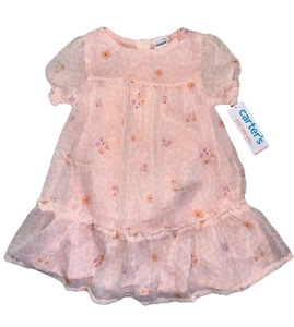 Carters Just One You Baby Girl Floral Dress with Bloomers Size 12 Months - Picture 1 of 5