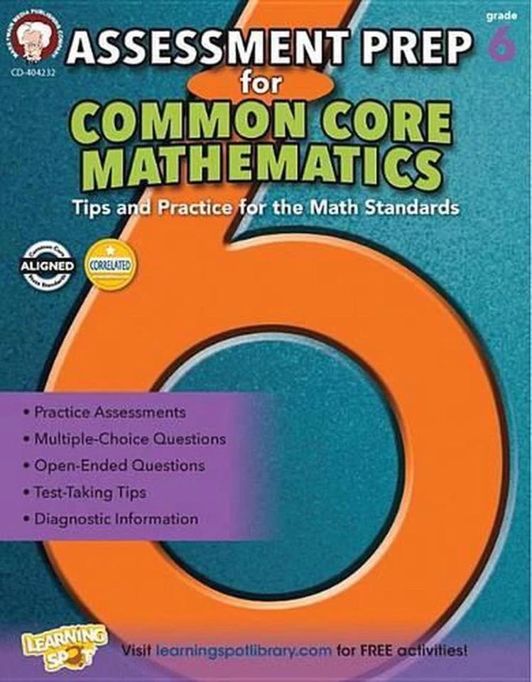 Assessment Prep for Common Core Mathematics, Grade 6 by Karise Mace (English) Pa - Image 1 of 1
