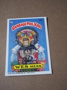 1986 Garbage Pail Kids series 6 Wes Mess 233a GPK OS6 NM check photos - Picture 1 of 2