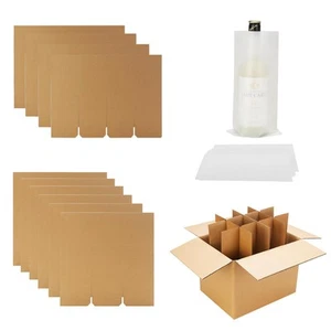 2 Sets Glass Divider Kits for Moving Boxes,Glassware Dish Packing Boxes with ... - Picture 1 of 7