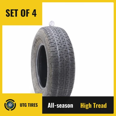 Set of (4) Used ST 225/75R15 Goodyear Marathon 113/108L - 8-8.5/32 - Image 1 of 4
