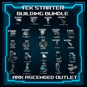 Ark Survival Ascended PVE-ASA-Tek Structures-Delivered Fast-Tek Starter Bundle - Picture 1 of 2