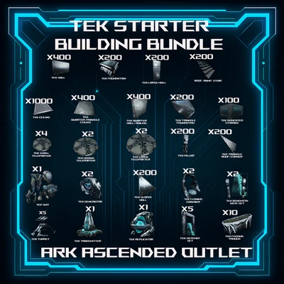 Ark Survival Ascended PVE-ASA-Tek Structures-Delivered Fast-Tek Starter Bundle - Image 1 of 2