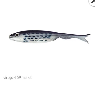 Señuelo de plástico suave realista MOLIX VARIGO 4 pulgadas color salmonete Foto 1 de 3