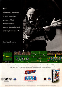 Sega Sports NFL '97 Saturn Vintage Magazine Ad 1996 Football Gaming