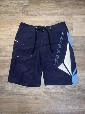 Volcom Y2K Navy Bathing Suit Size Mens Medium Or Large - Image 1 of 4