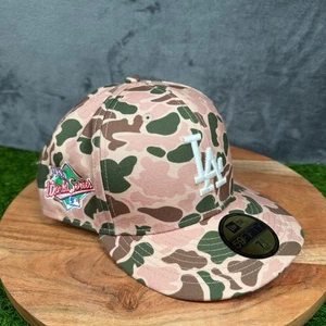 Los Angeles Dodgers New Era 59Fifty Duck Camo 1988 World Series Hat Mens 7 5/8 - Picture 1 of 9