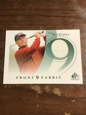 Jack Nicklaus 2002 SP Game Used Front 9 Fabric  The Greatest - Image 1 of 2