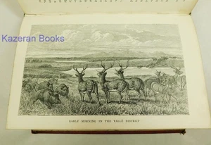 Antique Victorian Leather Hunting Book Rifle and The Hound In Ceylon 1874 Baker - Picture 1 of 15