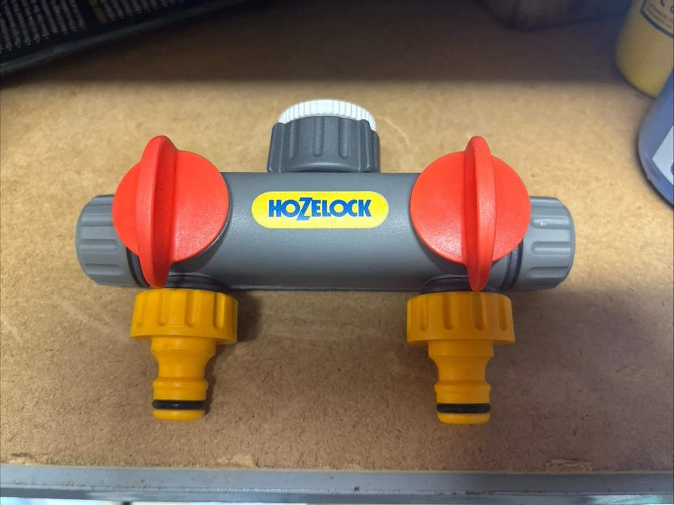 Two Way Tap Connector 2 Way Hosepipe Connect Hozelock Hose Valve 2252 - Image 1 of 1