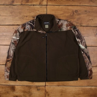 Vintage Realtree Outdoor Jacket XL Fleece Camouflage Green - Image 1 of 4
