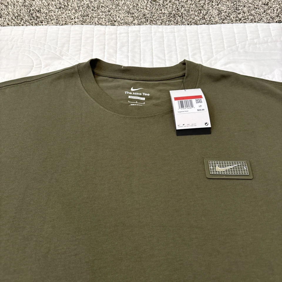 Nike Devin Booker T-Shirt Green Oversized Fit Men's Size L HJ3344-222
