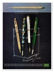 Cross Pens Townsend & Pinnacle Fine Writing Vintage 1997 Full-Page Magazine Ad - Imagen 1 de 4