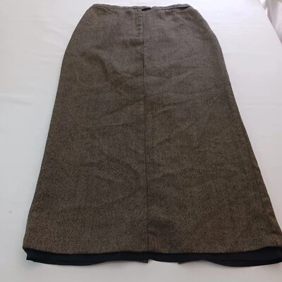 Harold's Quality Apparel RN#58959 Women's Brown Wool Skirt Size 12 Made In USA  - Image 1 of 4