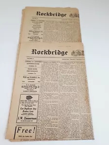 2 Vtg 1931 Rockbridge Co News Virginia Newspapers Small Town News Adds - Picture 1 of 12