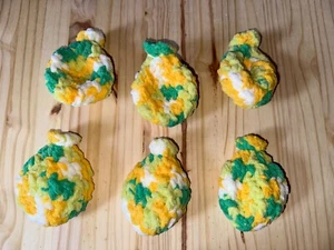 Handmade Crochet Water Balloons - Set of 6 - Lemonade - Picture 1 of 1