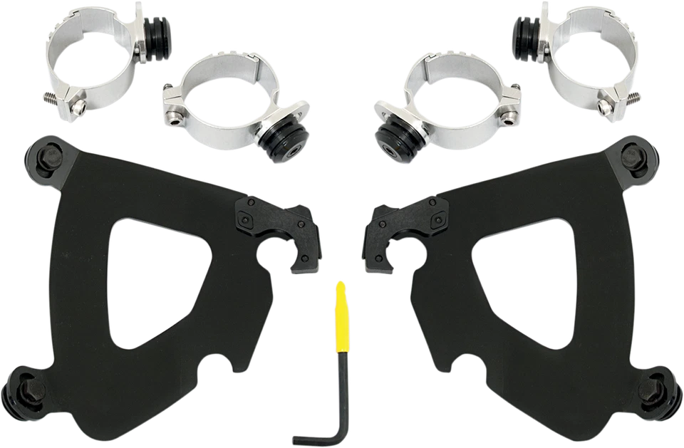 Kit de montaje Memphis Shades Trigger-Lock para carenado de guantelete negro MEB1993 Foto 1 de 1