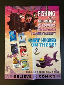Fishing for a Kid-Friendly Comic Promo Poster (Image, 2018) - 12" x 24" New - Picture 1 of 1