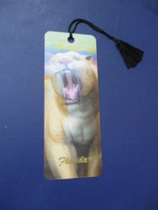 Sabretooth Tiger Florida 3D Bookmark With Tassel By Royce B. McClure Holographic - Imagen 1 de 3