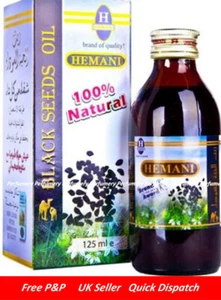 Hemani Black Seed/Nigella Sativa Oil 100% Pure 125ml Cold Pressed Oil - Cheapest - Picture 1 of 1