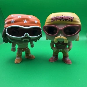 WWE Hulk Hogan # 10 2014 And Macho Man Randy Savage #10 2014 Funko Pop - Picture 1 of 13