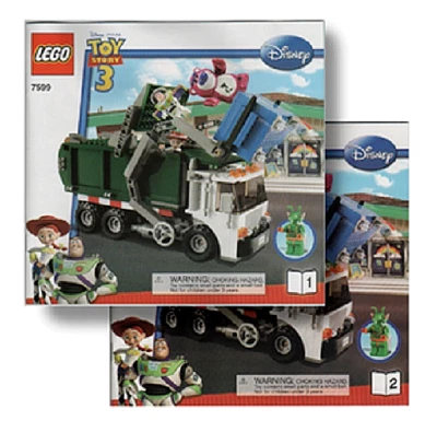 ⭐INSTRUCTIONS ONLY⭐ for LEGO Toy Story 3 GARBAGE TRUCK GETAWAY  #1 & #2 7599 NEW - Image 1 of 2
