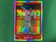 2007 Bowman Chrome Refractors #123 Joe Blanton Oakland Athletics