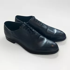 Poulsen Skone & Co Neu & Lingwood Oxford-Schuhe 9 US schwarz Kalbsleder 8,5 E UK - Bild 1 von 10
