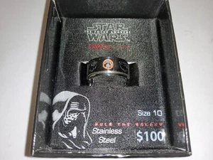 ANILLO STAR WARS EL DESPERTAR DE LA FUERZA PARA HOMBRE TALLA 10 ACERO INOXIDABLE NUEVO EN CAJA - Imagen 1 de 4