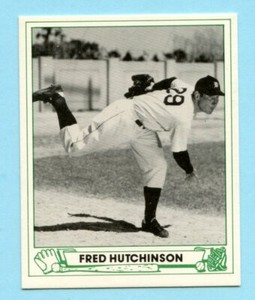 1947 Playball Baseball Card # 4 Fred Hutchinson -- Detroit Tigers