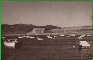 Vintage Nevada NV Postcard Temple Bar Marina Boats on Lake Mead Near Las Vegas - Picture 1 of 4