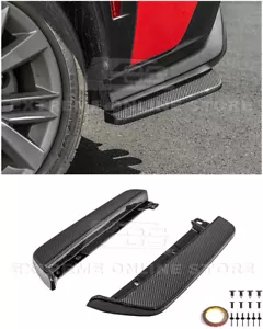 Par de labios divisores delantales de fibra de carbono estilo JDM CS parachoques trasero 22-Up Subaru WRX | JDM CS - Imagen 1 de 24