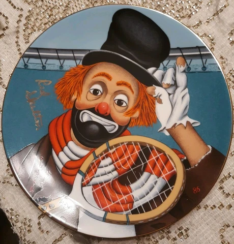 Red Skelton HAND SIGNED "Anyone for Tennis" 1986 ARMSTRONG PLATE COA AUTOGRAPHED Cover