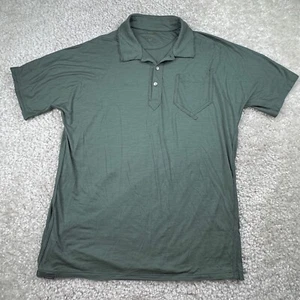 Camisa Polo Icebreaker Para Hombre XL Verde Manga Corta 150 Lana Merino - Imagen 1 de 10
