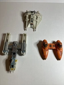 Galoob Star Wars Micro Machines Action Fleet Y Wing , Snow speeder & Cloud Car - Picture 1 of 9